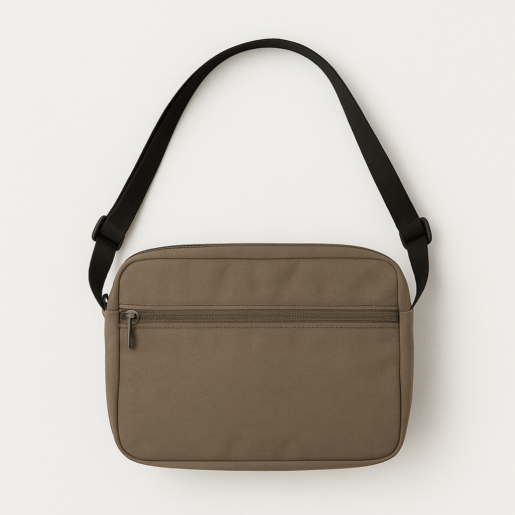 Classic Taupe Crossbody Bag